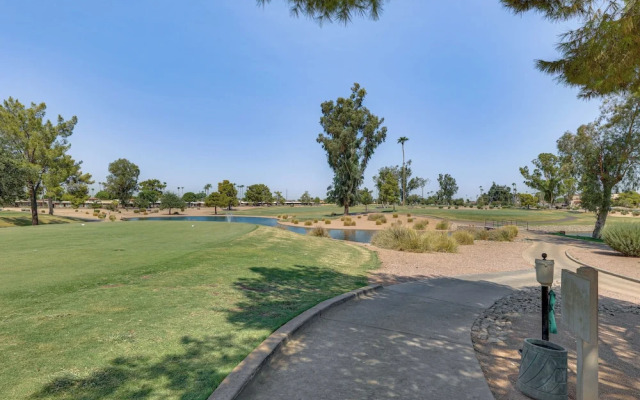 Sun Lakes Home: Fire Pit, Patio, Grill!