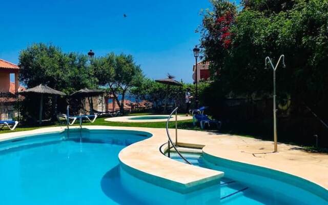 House with 3 Bedrooms in Manilva, with Wonderful Sea View, Pool Access, Enclosed Garden - 500 M From the Beach