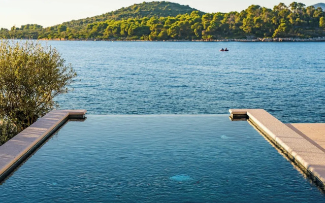 Sea front Villa Draga - infinity pool