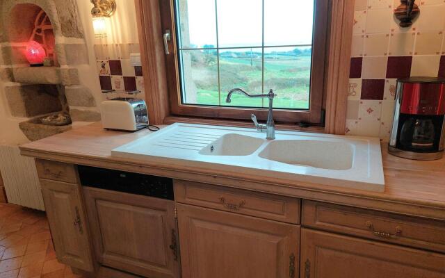 Breton granite stone house with fantastic sea views