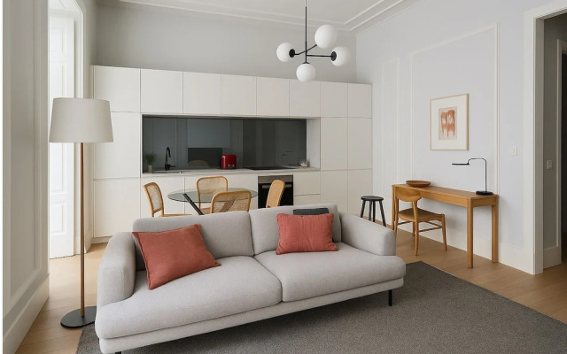 2bed flat with Balcony in Central Lisbon