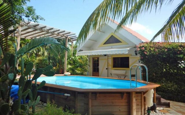 Chalet with One Bedroom in Le Vauclin, with Private Pool, Enclosed Garden And Wifi - 150 M From the Beach