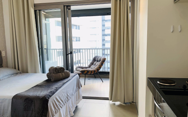 Studio Lindo a 3 min da Av Paulista Próximo ao Metrô e Shoppings com Piscina na Cobertura - VN 03 - Hotel in São Paulo - Photo 4