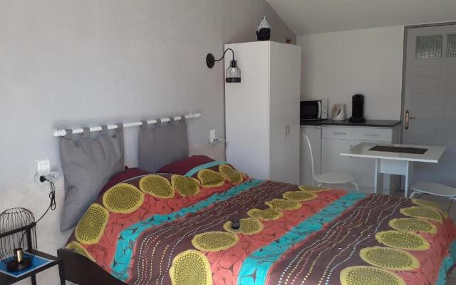 Studio et piscine au sel