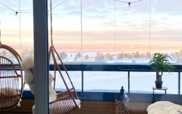 Aurinkoranta Apartment merinäköala - sauna