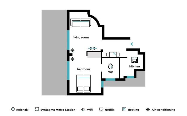 Classy Luminous 1Bd Apartment In Kolonaki By Upstreet