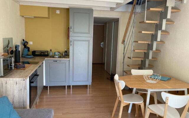 Duplex cosy 4 personnes piscine et plage à pied