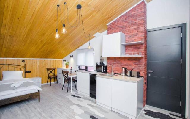 Studio in Old Tbilisi wwooden ceiling