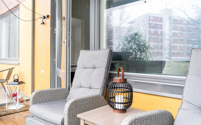 1br apartment in Kannelmäki with sauna