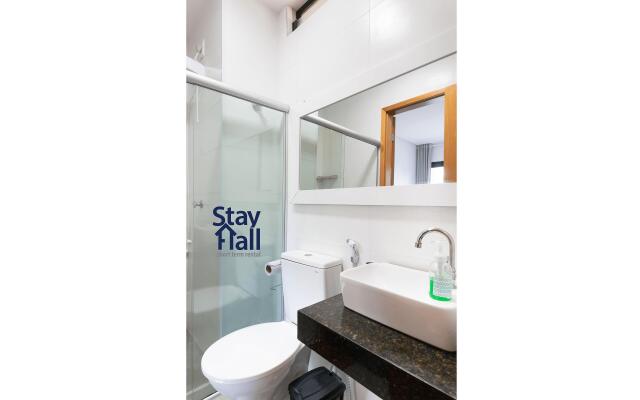 Apt com Piscina-vista incrivel-equipado-1Qt-070B