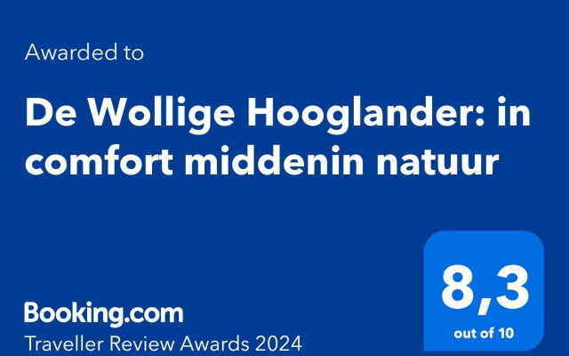 De Wollige Hooglander: in comfort middenin natuur