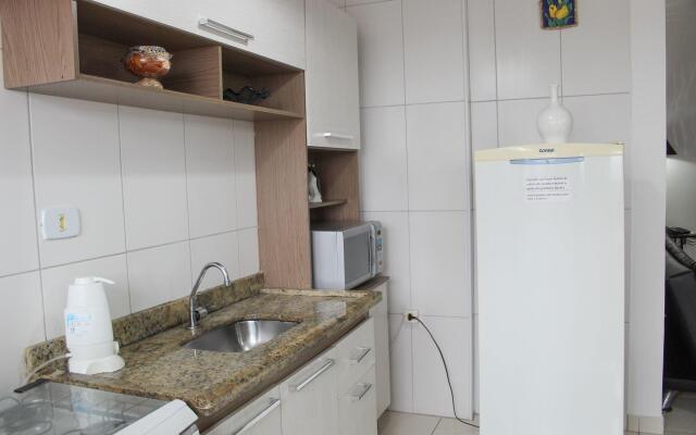 M023- Aconchegante Apto c/ Churrasqueira Vista Mar