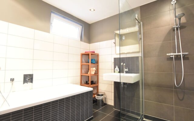 Pretty Apartment With Roofed Terrace Garden Barbecue