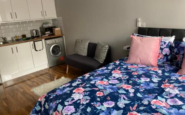 Beechfield House Modern studio self-contained unit with free WiFi and Parking and kitchen area 4m from city centre and castle