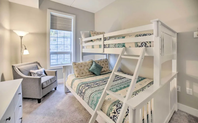 Luxe Manistee Condo w/ Balcony & River Views!
