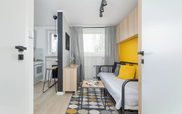 Yellow and Grey Studio by Renters