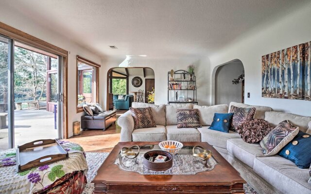 Serene Riverfront Escape w/ Hot Tub & Views!