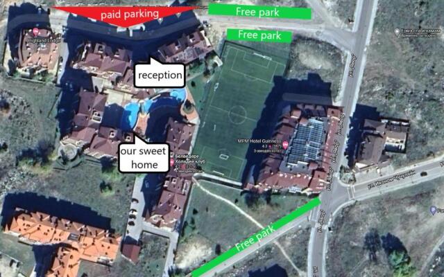 500м. От Лифта Сладък Дом В Белведере Спа Комплекс