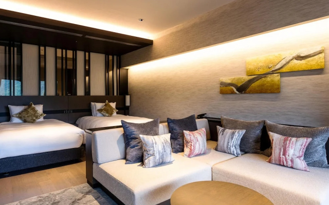Deluxe with Open-air Bath East Wing Upper Floor Twin Japanese Style room (트윈 침대 2개) 사진 3