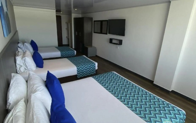 Hotel On Vacation Blue Tone