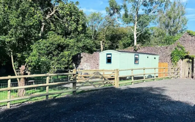 Shepherds Hut With Hot Tub