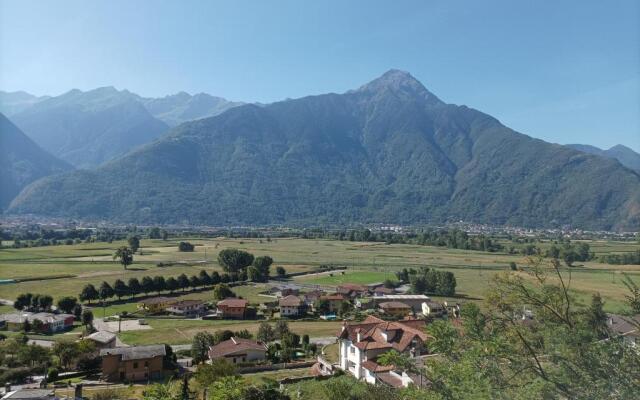Lake and mountains Valtellina