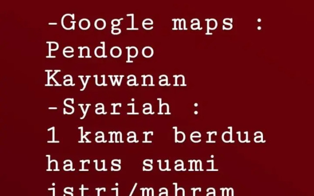 Pendopo Kayuwanan Syariah
