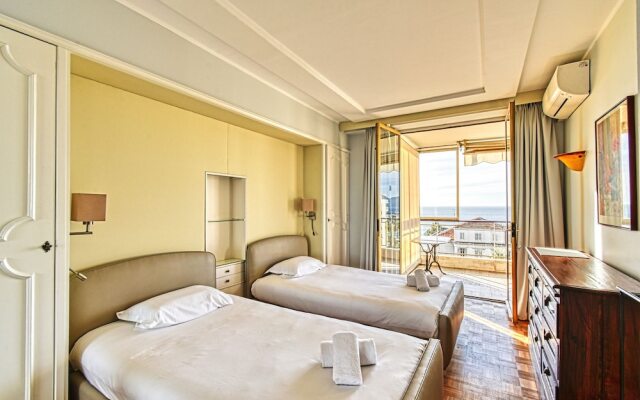 Amazing Sea View Apt w/ Balcony Near Palais