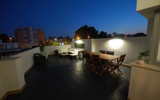 Gran terraza Muchavista San Juan Alicante