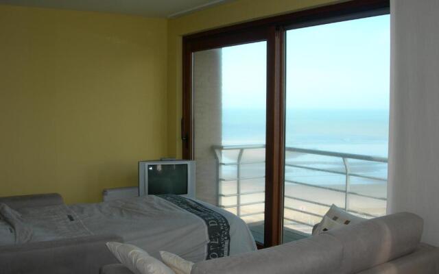 Studio apartment 'De Strandwandeling' with frontal sea view near Ostend