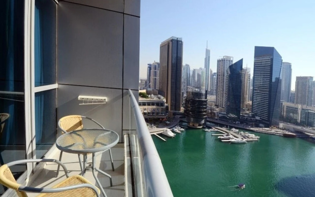 Contemporary One Bedroom with Full Marina View