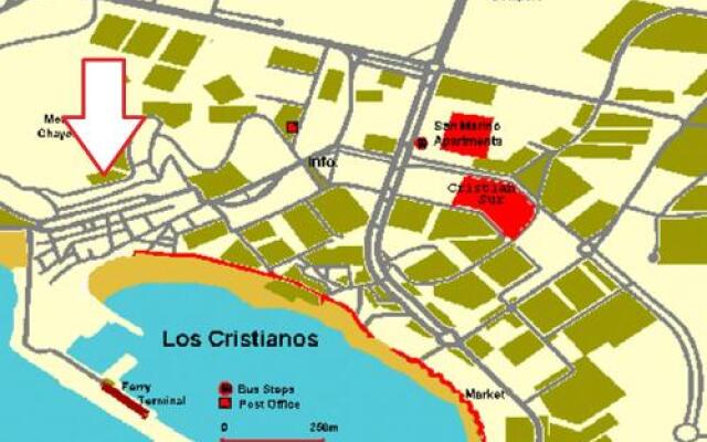 Ocean View Apartment over Los Cristianos, Playa las Vistas