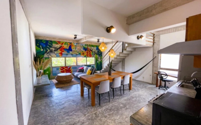 Jungle Duplex Tulum Centre King Bed Rooftop Pool