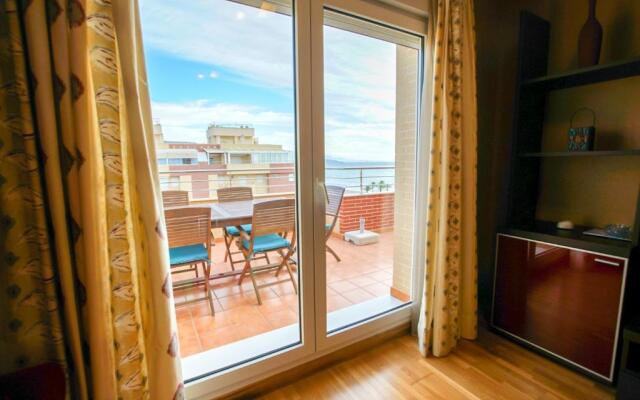 2 bedrooms appartement at Roquetas de Mar 10 m away from the beach with sea view shared pool and furnished terrace