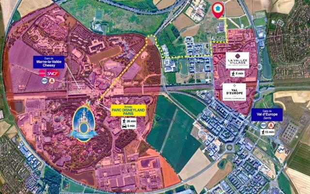 *DISNEYLAND-SERRIS* 4 pers Cosy apartment