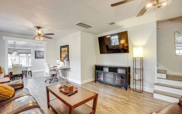 Backyard, Deck & Fire Pit: Conroe Getaway