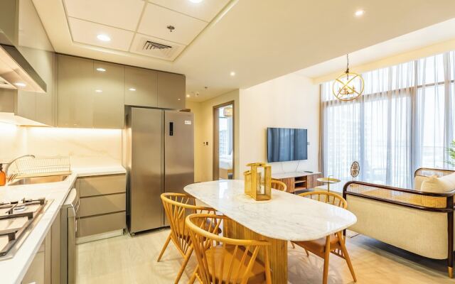 Condo With Burj Khalifa View In City