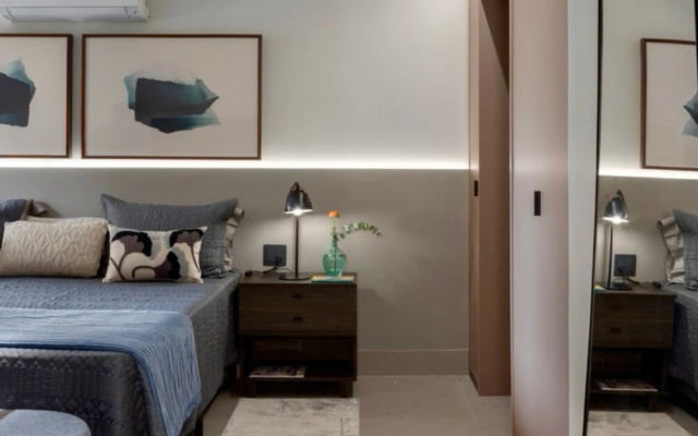 Flat de 100m2 com Serviço de Camareira