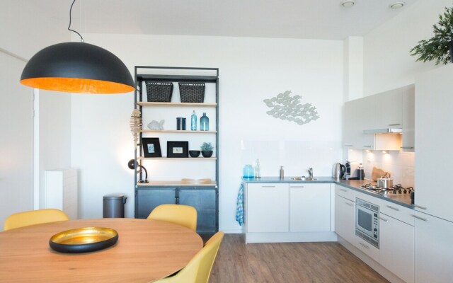 Modern apartment in the Scheveningen harbor