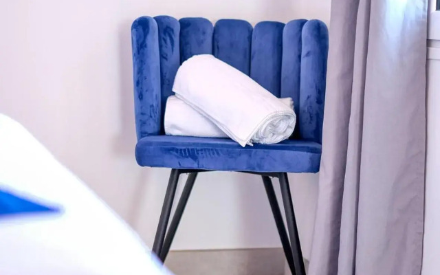 Sunset view modern private poolside apartment