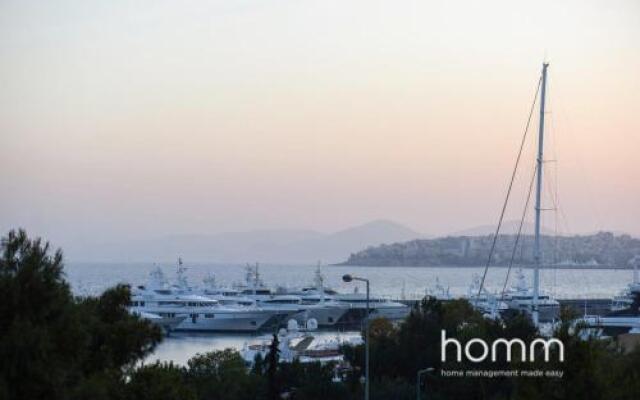 95M² Homm Spectacular Flisvos Marina Sea View Flat