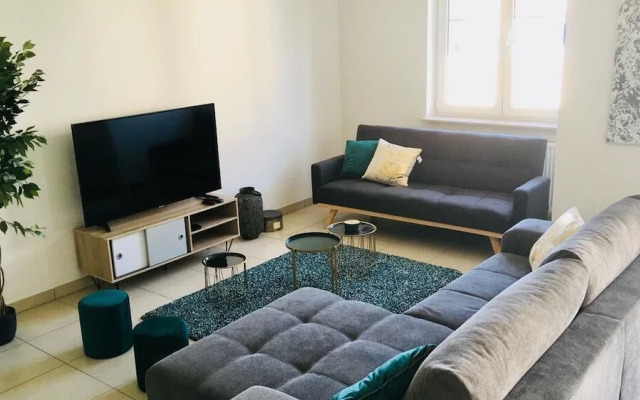 Large Art Deco Flat 100m2 in City Center - Parking