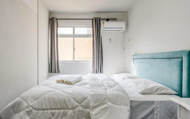 Apto 2Q 180m da praia c/ Churrasq. Garagem ERU032