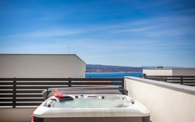 Awesome Apartment in Crikvenica With Jacuzzi, Wifi and 1 Bedrooms
