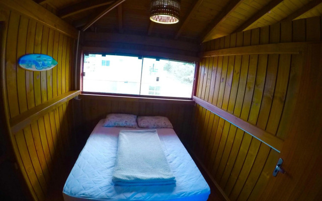 Bangalô com vista para o mar.