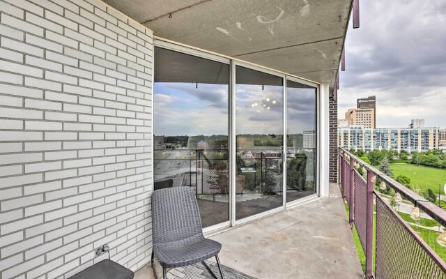 7th-floor Omaha Condo w/ Balcony & Park Views