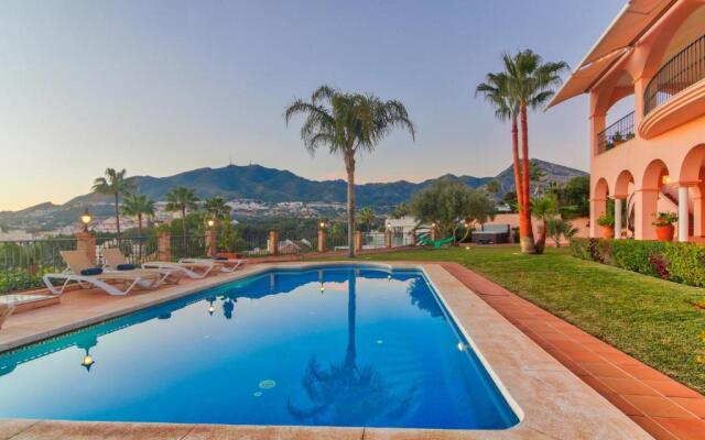 Beachside villa with panoramic sea views