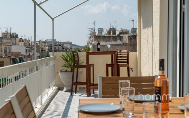 126m² homm Penthouse, Amazing Acropolis View, 9 ppl
