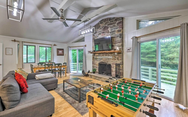 Tobyhanna Home: Private Deck, Hot Tub & Game Room!