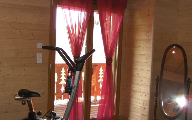 A large and magnificent wooden chalet with a sauna